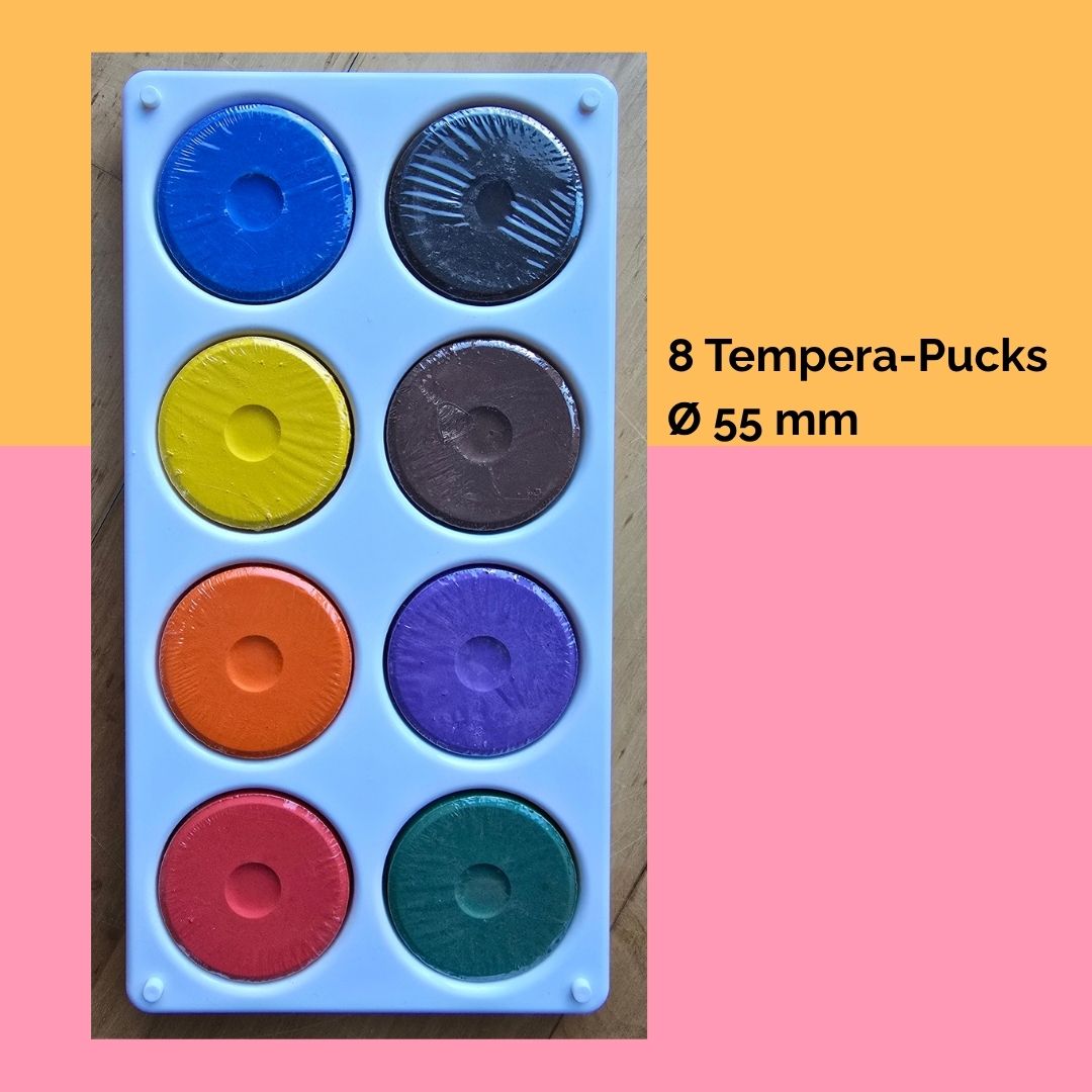 Tempera-Farbpalette